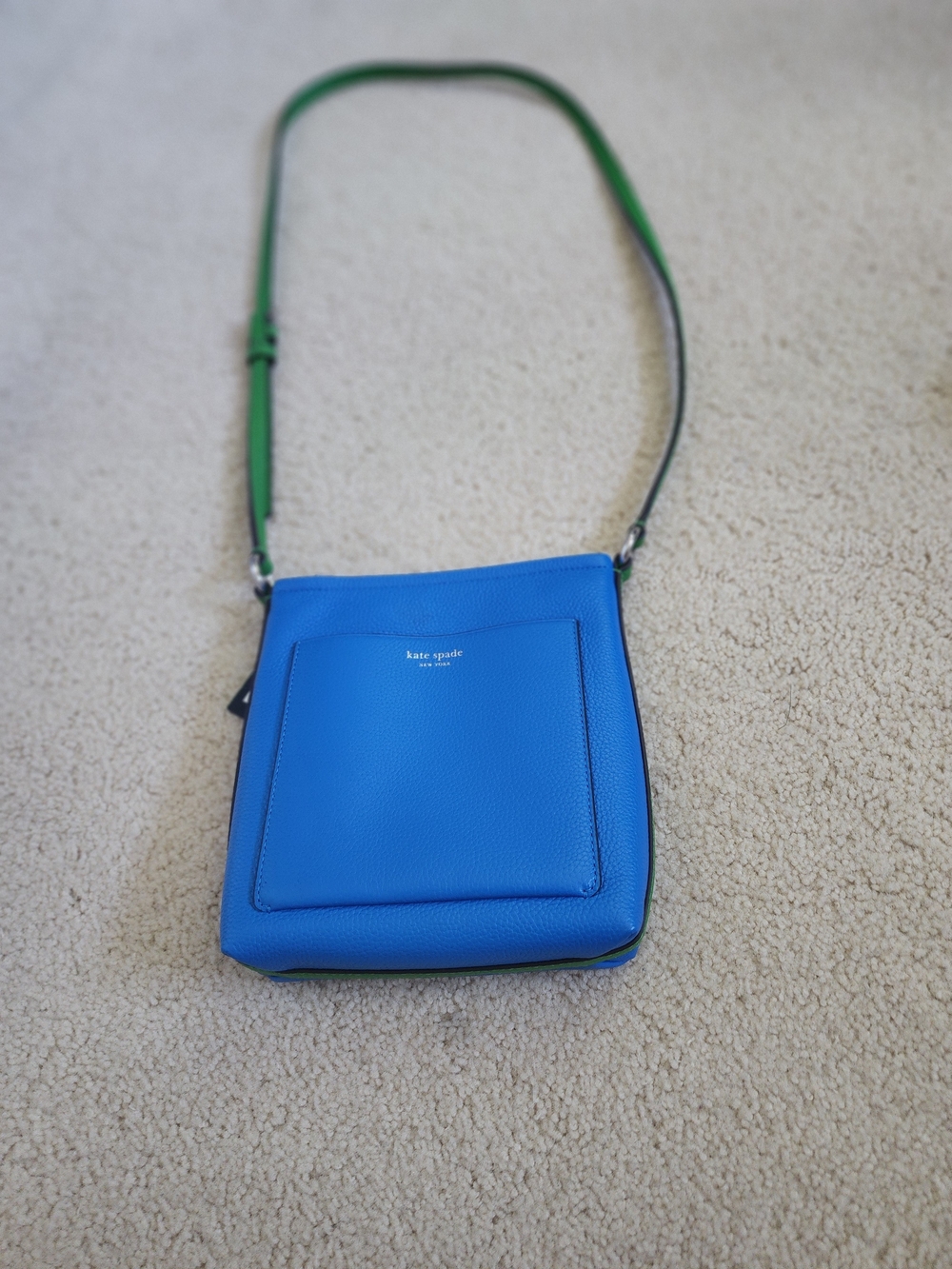 Kate Spade Colorblock Blue And Green Crossbody Or Shoulder Bag
